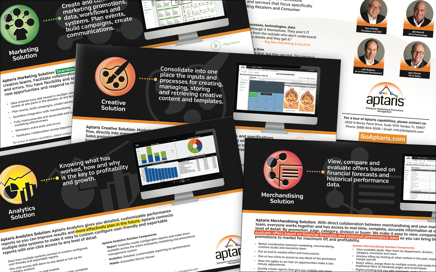 Interactive brochure with video links and tracking (analytics)