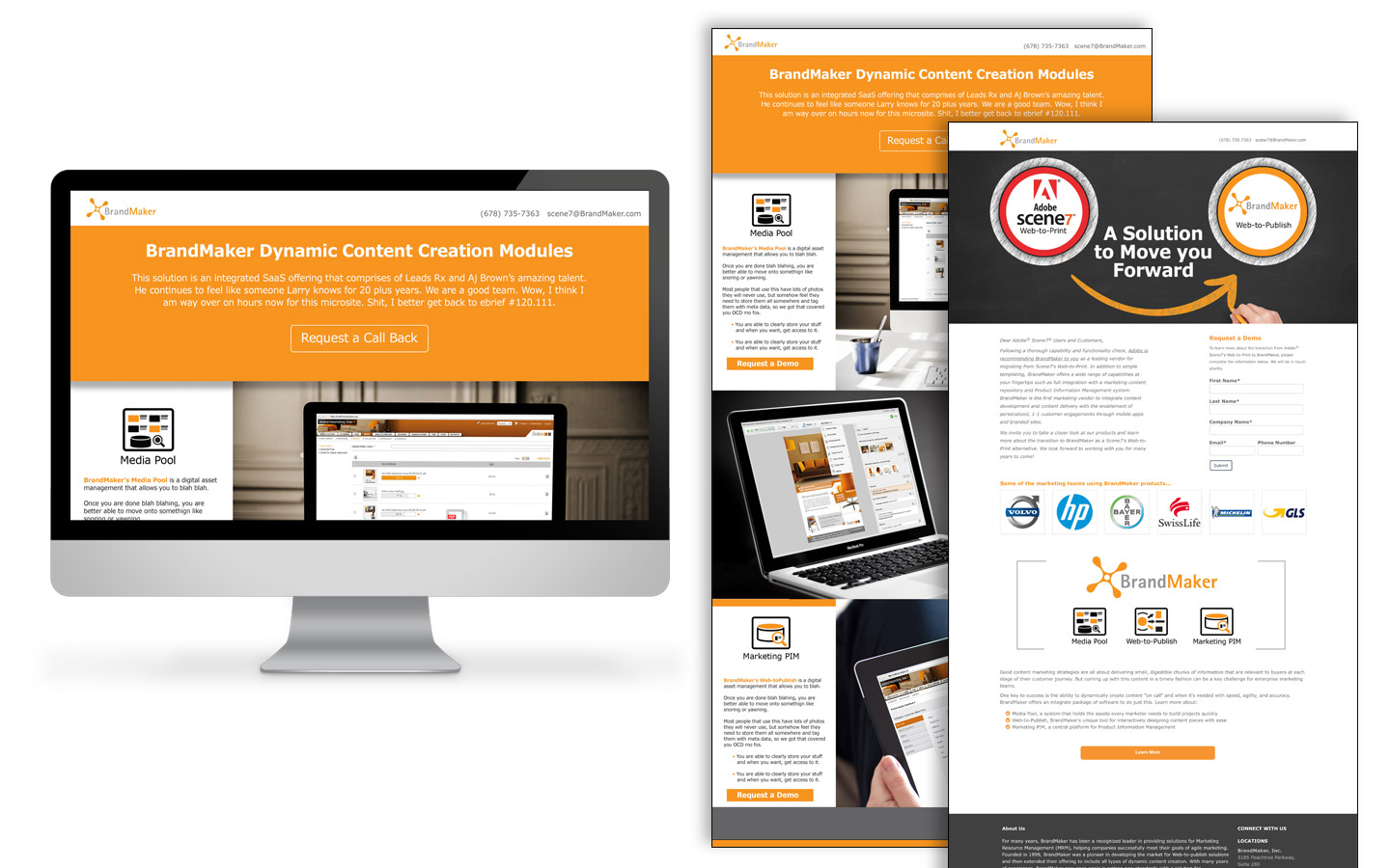 Microsite design