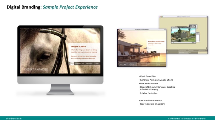 Arabian Ranches website design