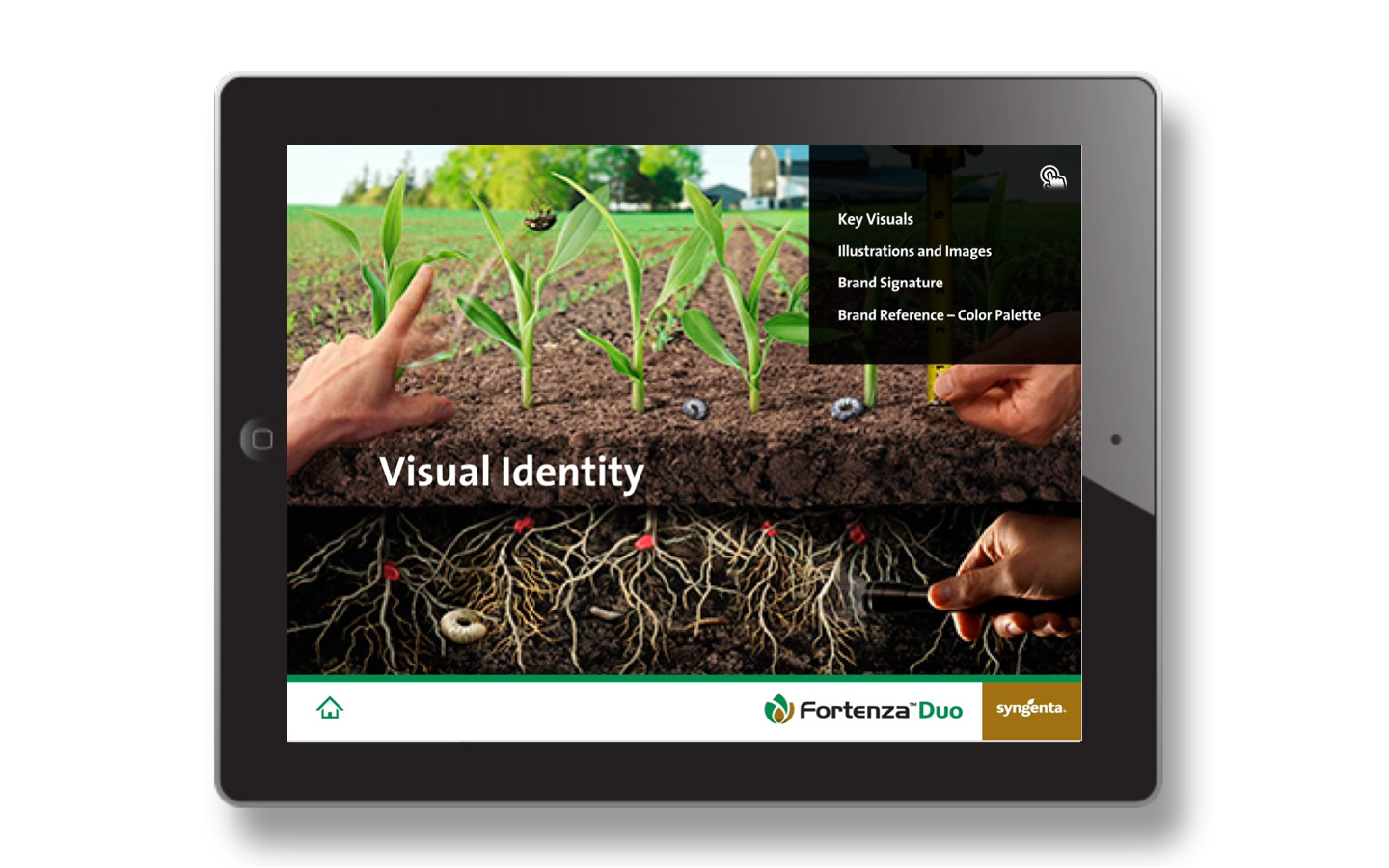 Internal menu navigation and design