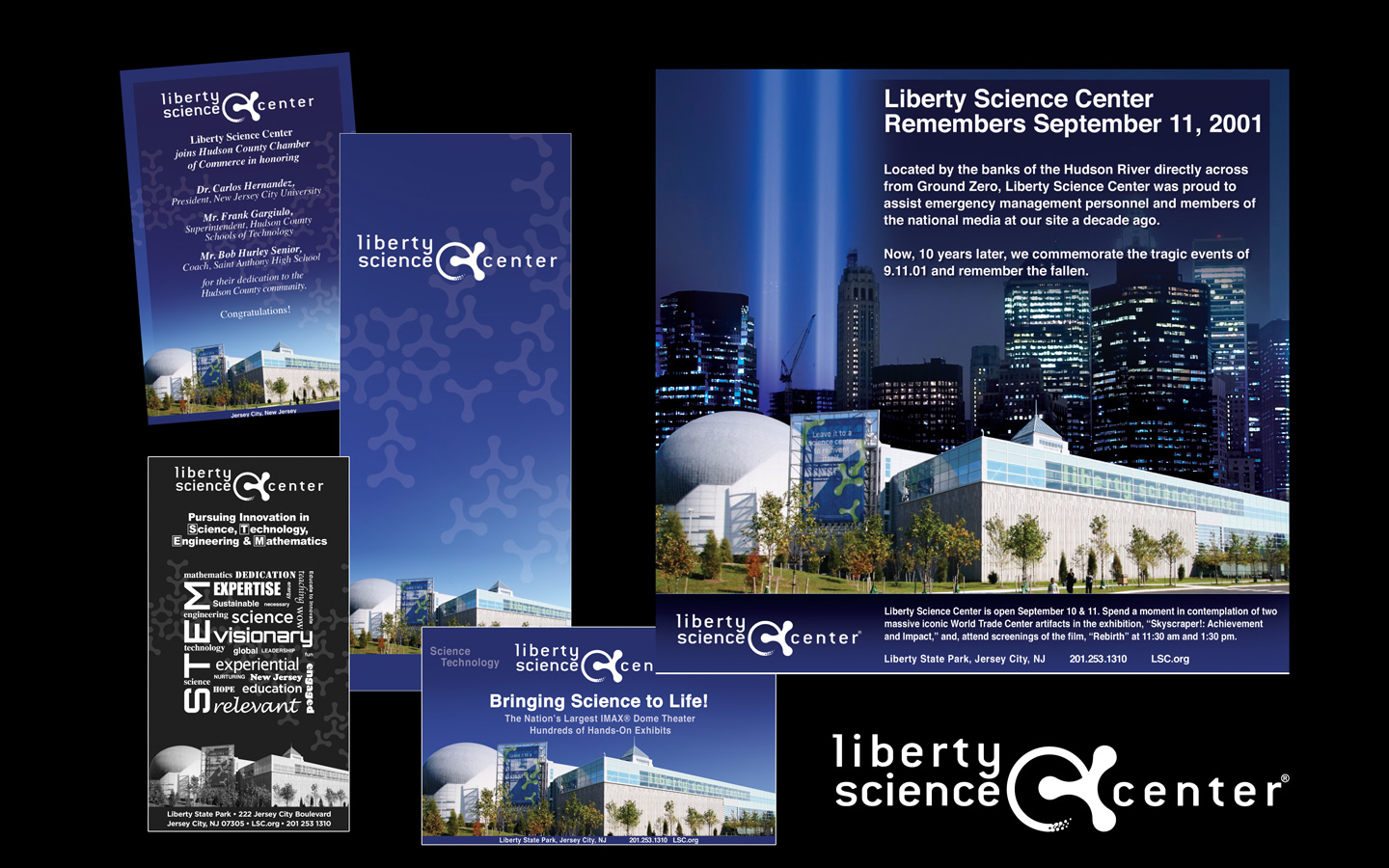 Corporate branding for the board of directors and New York Times ad