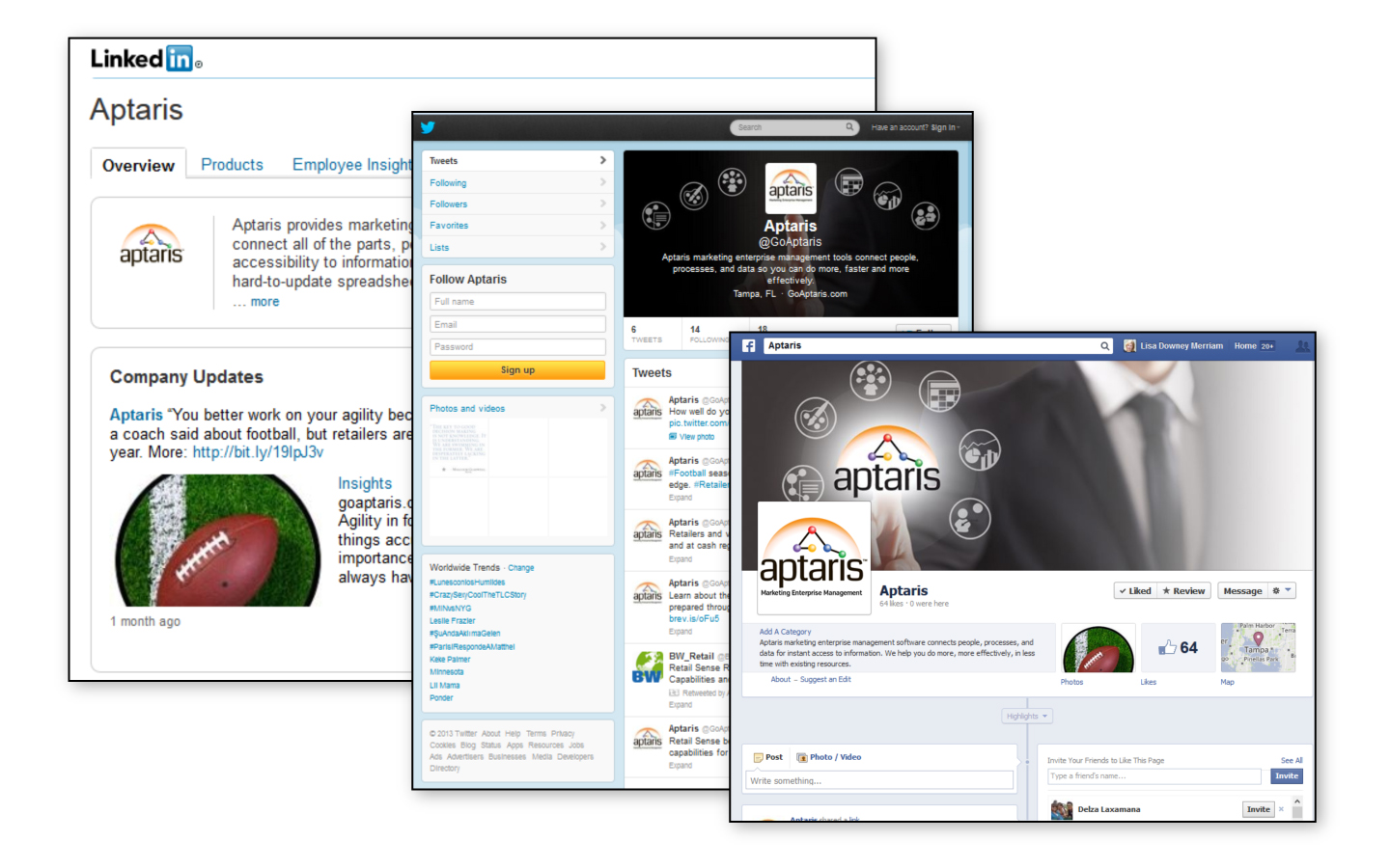 Social Media design, development and management
